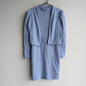 Haute Monde Knit Dress and Sweater Cardigan Set